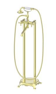 Напольный смеситель для ванны Wonzon & Woghand Retro WW-88649020-PG глянцевое золото